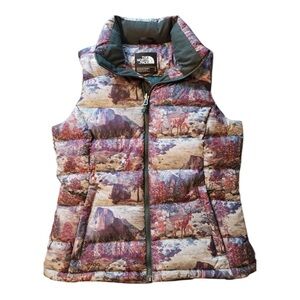 The North Face 700 Fill Nuptse Yosemite Half Dome Goose Down Puffer Vest Size S